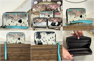 Cartera larga de piel con textura, precio de fábrica, superventas, a la moda, para mujer, para tarjetas, dinero y teléfono, para uso diario y de viaje. - Product Image 3