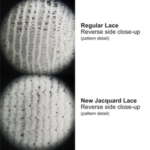 Tela de Encaje Floral con Volantes, 23 cm de Ancho, Peso Medio, Elástica, Nailon y Spandex, Textura Suave, para Lencería y Vestidos de Novia - Product Image 4