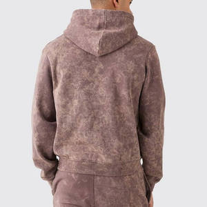 <b>Men's</b> Solid Hooded Tracksuit Full Sleeve Regular Fit 100% Cotton Fleece Breathable Autumn Casual 2 1 Design Side Pockets Elastic - Product Image 6