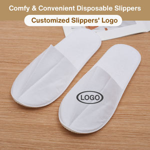 Pantuflas de Hotel Súper Suaves de Tela No Tejida, Sandalias de Spa con Punta Abierta, <span class=keywords><strong>Calzado</strong></span> <span class=keywords><strong>Sanitario</strong></span> para Salón de Belleza y Clínica - Product Image 2