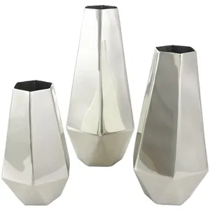 Florero Alto de Hierro Hecho a Mano de Estilo Costero Moderno para Mesa de Sala de Estar, Decoración Interior de Lujo - Product Image 3