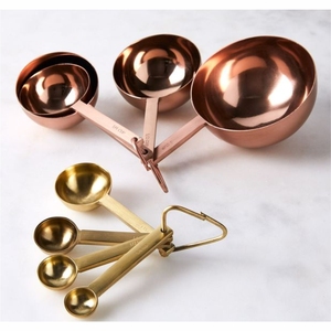 Luxury Gold Stainless Steel Measuring Spoons Set, 4pcs Professional Metal Tablespoon for <b>Baking</b> & Cooking Kitchen <b>Accessories</b> - Product Image 5