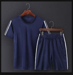 ชุดเสื้อยืดและกางเกงขาสั้นถักนิตติ้งลำลองสำหรับผู้ชาย ดีไซน์ล่าสุด รุ่นกันหนาว - Product Image 3