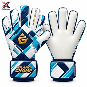 Guantes de Portero de Fútbol Tata Pak Grand Champ, Dedos Completos, Palma de Cuero y Látex, Transpirables, Correa de Muñeca Ajustable, Unisex para Exteriores - Product Image 3