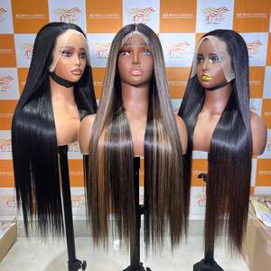 Extensiones de cabello humano Remy vietnamita Full HD para peluca Frontal de encaje con pelucas de alta calidad resaltadas rectas de hueso - Product Image 2