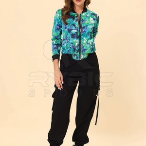 Top Selling OEM Service Custom Log Printing Fashion Women Printing Varsity <b>Jackets</b> Comfortable Apparel For Casual Use - Product Image 3