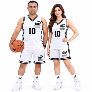 Maillot de basketball personnalisé 220g 100% polyester séchage rapide imprimé par sublimation avec nom du joueur, taille élastique, sans manches, pour homme - Product Image 4
