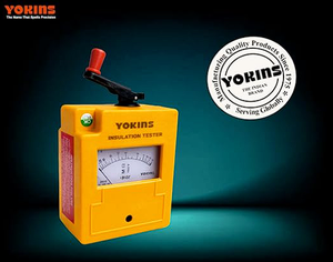 Testeur d'isolation analogique professionnel Yokins à commande manuelle haute précision 1000V 200M |   5% |   Protection IP55 |   Très résistant |   1 an - Product Image 2