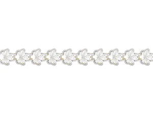 Bracelet tennis vintage en or massif 18 carats avec diamants de laboratoire, motif floral, 10 carats, taille brillant, bijoux de mariée, cadeau de fête, personnalisable OEM - Product Image 3