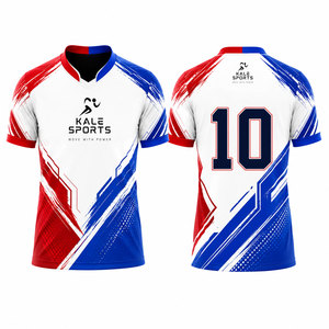 เสื้อฟุตบอลแขนสั้นคอกลม Kale Sports สำหรับทุกเพศ พิมพ์ลายแบบ Sublimation แห้งเร็ว เหมาะสำหรับฝึกซ้อมและแข่งขัน - Product Image 6