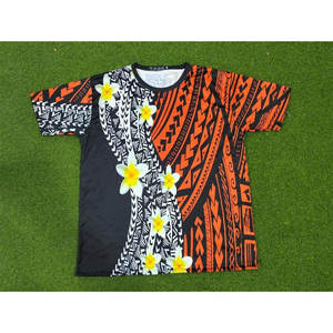 Polynesian Tribal Clothing Casual Short Sleeve t Shirt Wholesale Custom Logo Polyester Sublimated Shirts - Product Image 6