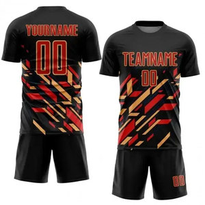 Sublimation <b>Printing</b> Solid Color Soccer Uniform For Adults High Quality Quick Dry Breathable Custom Football Uniform - Product Image 4