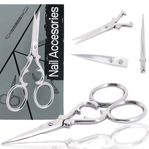 Ciseaux professionnels à pointe fine pour la coupe des cuticules, avec étui en blister vert, en acier inoxydable japonais, ciseaux de précision pour la manucure - Product Image 2