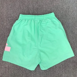 Shorts en molleton bouclette de coton, fabrication usine 2026, vente en gros, avec impression graphique sérigraphiée, délavé à l'acide, effet soleil, cordon de serrage - Product Image 5