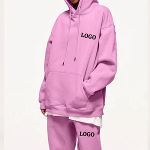 Ensemble de survêtement d'hiver personnalisé pour femmes grandes tailles, style streetwear, avec sweat à capuche ample et pantalon de jogging orné de strass, deux pièces 100% coton - Product Image 4