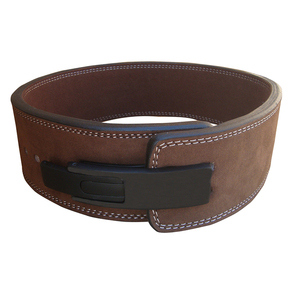 Ceinture de musculation pour hommes en cuir de vachette respirant, multicolore, avec logo personnalisé, fermeture à boucle à ardillon, vente en gros - Product Image 5