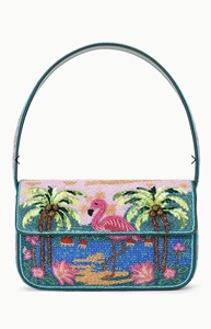 Sac messager léger et grande capacité pour femme, style bohème moderne indien, brodé et perlé, fait main, idéal pour les soirées d'été - Product Image 5