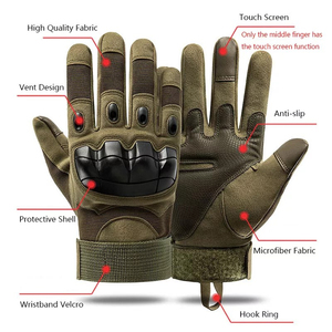 Gants complets en cuir pour activités de plein air, randonnée, chasse, sport, entraînement en salle de sport, équitation, tactiques – Meilleures ventes - Product Image 4