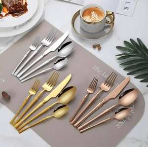 Juego de Cubiertos de Acero Inoxidable Duradero para Exportación |   Juego de Cuchillos, Tenedores y Cucharas Aptos para Alimentos para Compradores Mayoristas - Product Image 4