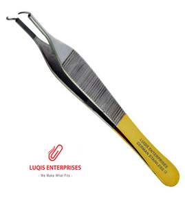 Pinzas de Blefaroplastia Adson con Insertos de Carburo de Tungsteno, Pinzas Quirúrgicas de Acero Inoxidable, Instrumento Oftálmico - Product Image 4