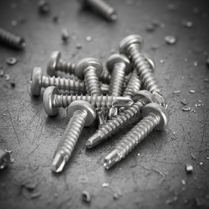 Tornillo Autorroscante PDC Modelo 7.1 de Cabeza Plana, Acero Inoxidable (304/316/410), Rosca Métrica Profunda de Paso Grueso, Acabado Natural, Phillips/Cruzado - Product Image 1