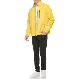 เสื้อแจ็คเก็ตซอฟต์เชลล์สำหรับผู้ชาย สีเทา เสื้อโค้ทสำหรับตั้งแคมป์กลางแจ้ง กันน้ำและให้ความอบอุ่น - Product Image 6