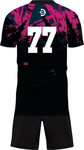 ชุดเสื้อเจอร์ซีย์กีฬาสีเขียวคลาสสิกสำหรับผู้ชาย แบบสั้น ผลิตจากโพลีเอสเตอร์ 100% รุ่นใหม่ล่าสุด ชุดฟุตบอลพร้อมสกรีนโลโก้ตามสั่ง - Product Image 3