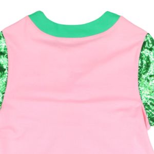Green Pink <b>Sequin</b> Cardigan Women Fashion <b>Jacket</b> Embroidered Design Casual Sweater Outerwear Button Front Apparel Stylish Wear - Product Image 6