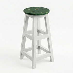 4GoodThings Recycled Plastic Eco-Friendly Bar <b>Stool</b> Minimalist Design Wood Frame Home Bar Hotel Farmhouse Dining <b>Outdoor</b> Use - Product Image 1