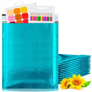 Bollettini in metallo acqua 8.5X11 pollici confezione 300 buste di spedizione con lamina autosegiglio Poly mailer impermeabili per piccole - Product Image 1