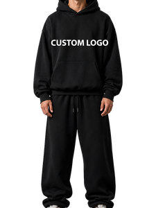 Ensemble 2-en-1 <span class=keywords><strong>SA</strong></span> Apperal pour femme : Sweat à capuche noir et pantalon long à cordon de serrage, 100 % polyester, polaire respirante, séchage rapide - Product Image 2