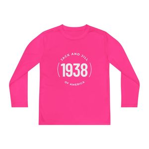 เสื้อยืดคอกลมแขนสั้นสีชมพูร้อนแรงสำหรับวัยรุ่น พร้อมโลโก้ปักลายแจ็คแอนด์จิล 1938 เสื้อยืดลำลองผ้าฝ้ายสำหรับใส่ทุกวัน สไตล์สตรีทแวร์ - Product Image 1