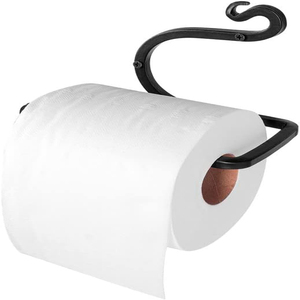 Blacksmith Handmade Toilet <b>Paper</b> Holder - Wrought Iron Rustic Wall Mount <b>Tissue</b> Holder for Bathroom, Toilet <b>Paper</b> Roll Holder - Product Image 2