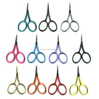 Ciseaux professionnels à poignée torsadée pour broderie, couture, travaux manuels, coupe des sourcils et extensions de cils