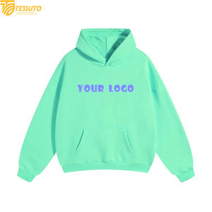 Sudadera con Capucha Extra Grande con Logotipo Personalizado para Hombre y Mujer, Sudadera de Felpa de Algodón Grueso de 350 g/m², Sudadera Unisex con Hombros Caídos - Product Image 3