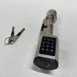 Cerradura inteligente digital con huella dactilar OEM S01, cerradura inteligente impermeable para puerta de acero, cerradura electrónica de seguridad con llaves - Product Image 3