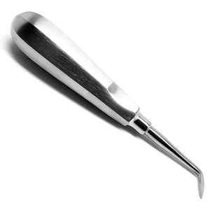 Elevador Dental de Acero Manual de Alta Calidad, Recto y Curvo, para Extracción de Raíces Dentales, Equipo de Laboratorio Dental de Grip Surgical - Product Image 1