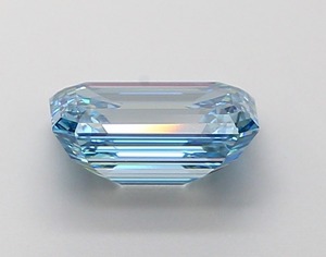 Diamant de laboratoire bleu vif taille émeraude de 1,5 carat, clarté VS1, polissage excellent, pierre précieuse CVD de qualité supérieure pour bijoux sur mesure - Product Image 6
