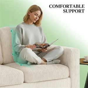 Divano a L per Soggiorno in Crema Bianco - Product Image 3