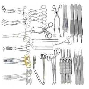 Ensemble complet de 52 instruments de chirurgie vasculaire certifiés CE, kit d'instruments chirurgicaux professionnels, kit d'opération médicale professionnel - Product Image 2