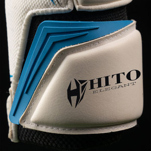 Guantes de Portero de Fútbol de Látex Alemán, Diseño Personalizado en Blanco y Negro, con Palma Plana Inyectada de Goma, Elásticos - Product Image 4