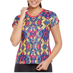 Camiseta de Algodón Lisa para Mujer, Cuello Redondo, Corte Holgado, Tejido Transpirable y Suave, Estilo Casual para Uso Diario de Verano, Estilo Moderno y Minimalista - Product Image 1