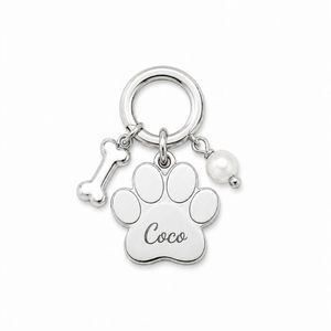 Personalized Dog <b>ID</b> <b>Tag</b> Laser Engraved Name Pendant with Pearl Charm for Boutique Gift Shop Holiday Set Box - Product Image 4