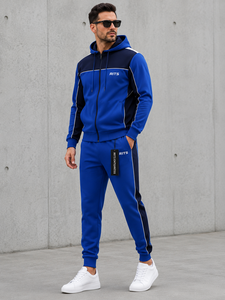 Conjunto Deportivo con Capucha para Hombre RITS, Negro, Manga Larga, Color Sólido, Ropa Casual, Bolsillos Laterales, Cierre con Cordón, Estilo Invernal, 100% - Product Image 2