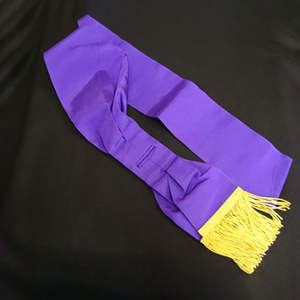 Écharpe maçonnique personnalisée en ruban de soie léger, faite à la main, pour uniforme, Noël et remise de diplôme – Vente en gros - Product Image 4