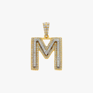 Vente en gros Pass Diamond Tester Moissanite A-Z Initial Pendentif 925 Sterling Silver Iced Out Bijoux Hip Hop Lettre Pendentif pour Hommes - Product Image 5