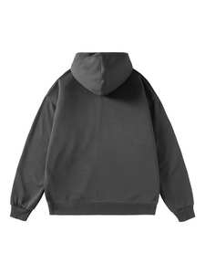 Sudadera con Capucha Casual para Hombre, Modelo Lennox, 100% Algodón, Gruesa, Color Sólido, con Cierre, Invierno, Ecológica, Resistente al Viento, 350g, con Capucha - Product Image 2