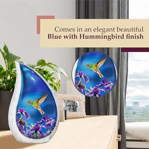 Luxury Aluminum Tear Drop Cremation <b>Memorial</b> <b>Keepsake</b> Urn Ash Holder Featuring Durable Premium Exterior Craftsmanship - Product Image 5