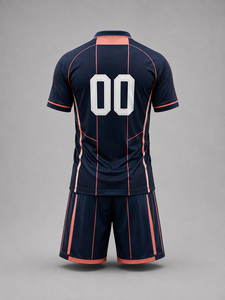 Diseña Tu Propio Uniforme de Fútbol Personalizado de Alta Calidad para Hombre Adulto, Conjunto con Relieve, 100% Poliéster Transpirable, Cuello en V, Manga Corta - Product Image 3