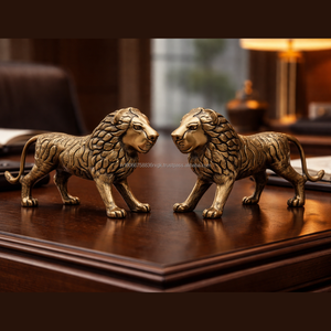 AG Elements - Juego de Figuras de Camello de Aluminio Hechas a Mano, Acabado en Latón Antiguo, Diseño Art Deco, Decoración para Mesa de Cumpleaños - Product Image 2